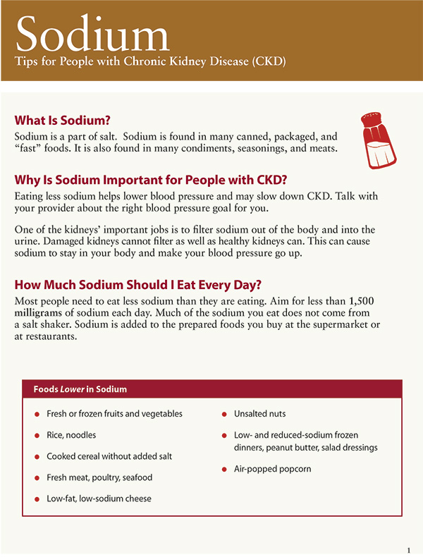 Reducing Sodium